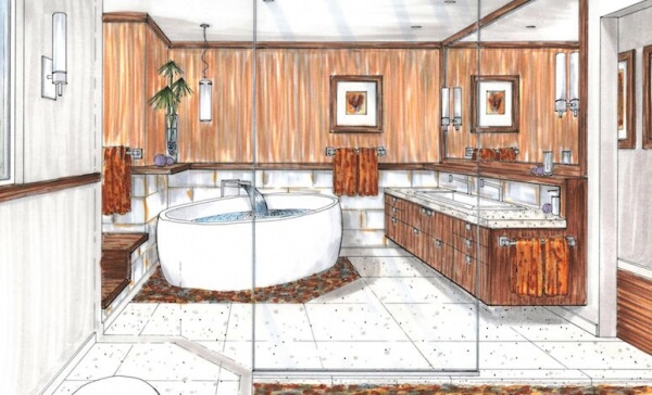 bathroom remodeling sketch Zen Inspired Bathroom 5 Tips To Create Peace Using Elements From Nature