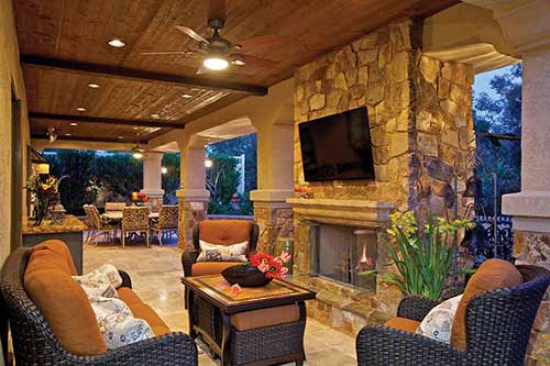 outdoor living room renovation 