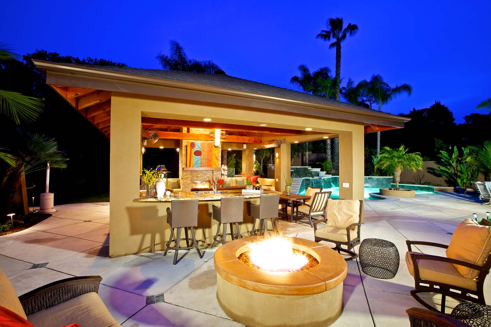 outdoor living room design