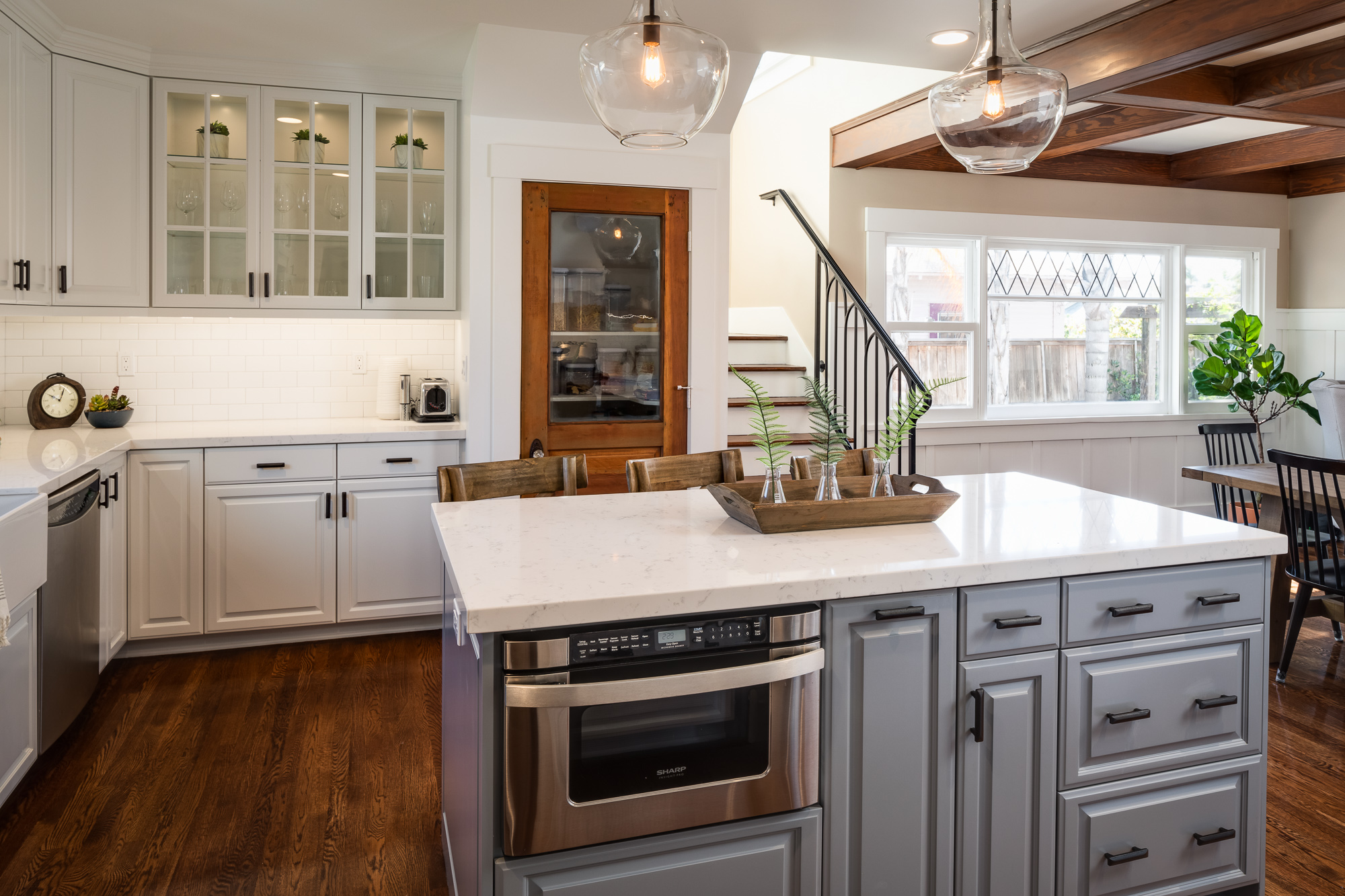 kitchen island in kitchen remodel